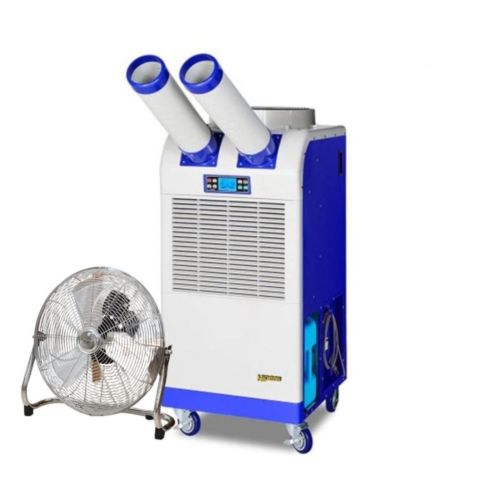 온도조절 현장에어컨 공장용 코끼리에어컨 2구 이동식냉방기 16평 : 신일N위시웨이