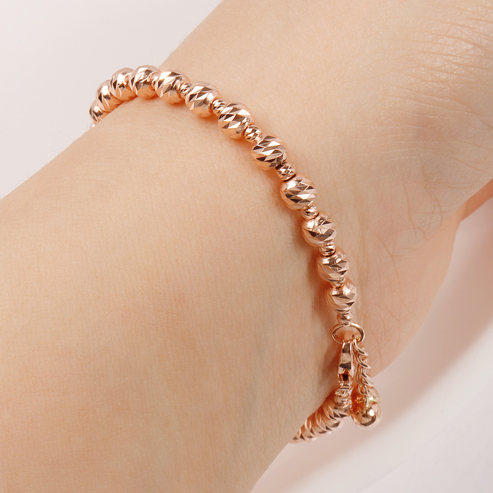 로렌 컷팅 4미리 볼 체인 팔찌 데일리 고급 여자 선물 기념일 친구 엄마 14K 18K 이미지 7