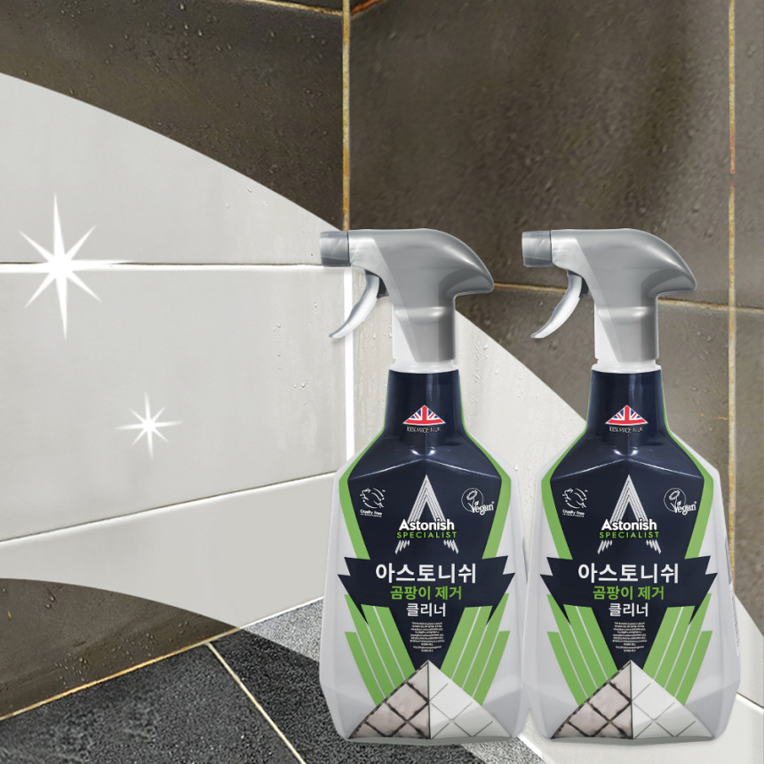 아스토니쉬 곰.팡.이 제거제 750ml+750ml 결로 벽지 벽 욕실 베란다 화장실 창틀 줄눈 실리콘 사진 1