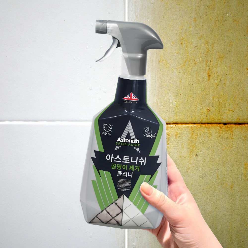 [본사] 아스토니쉬 곰팡이 제거 클리너 750ml 줄눈 벽지 욕실 화장실 베란다 창틀