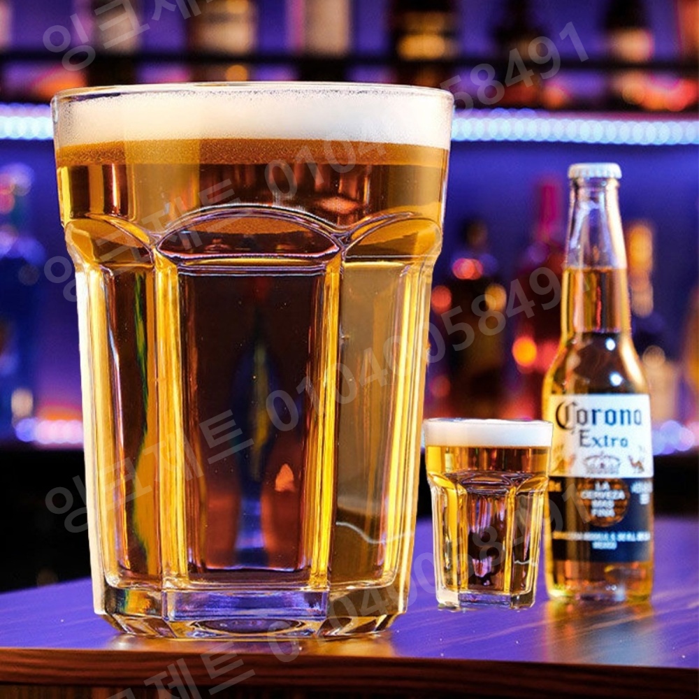 대형 맥주잔 생맥주 빅사이즈 호프잔 대용량 머그 육각잔 - 상세 이미지 2