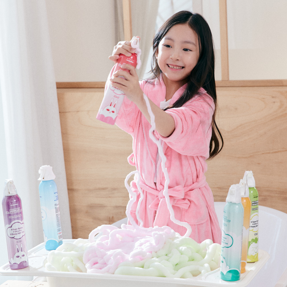 레시피박스 유아 버블클렌저 300ml 12개 대용량 아기 거품 목욕 버블폼 - 상세 이미지 5
