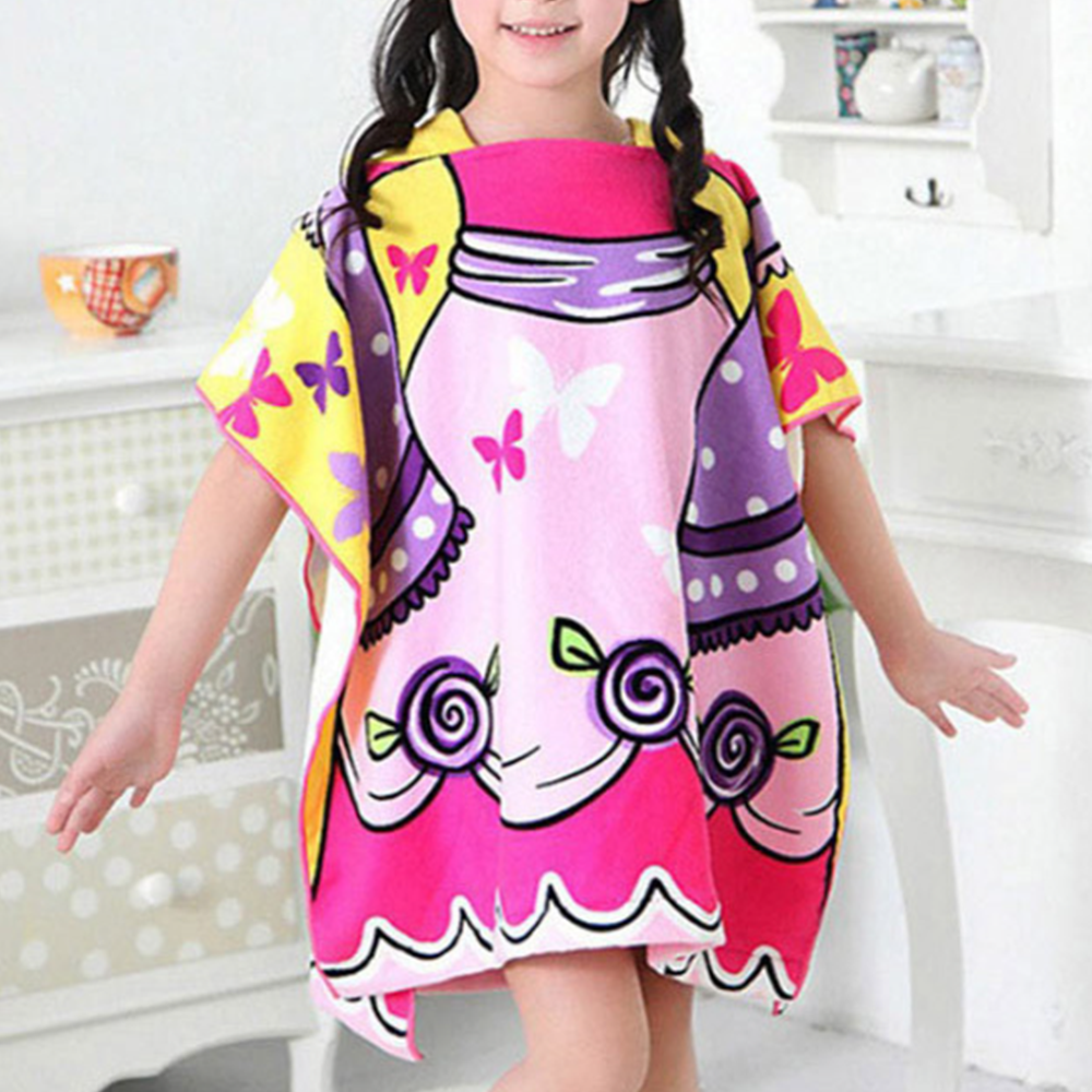 물놀이가운 유아 아동 어린이 키즈 샤워타올 비치 판초타월