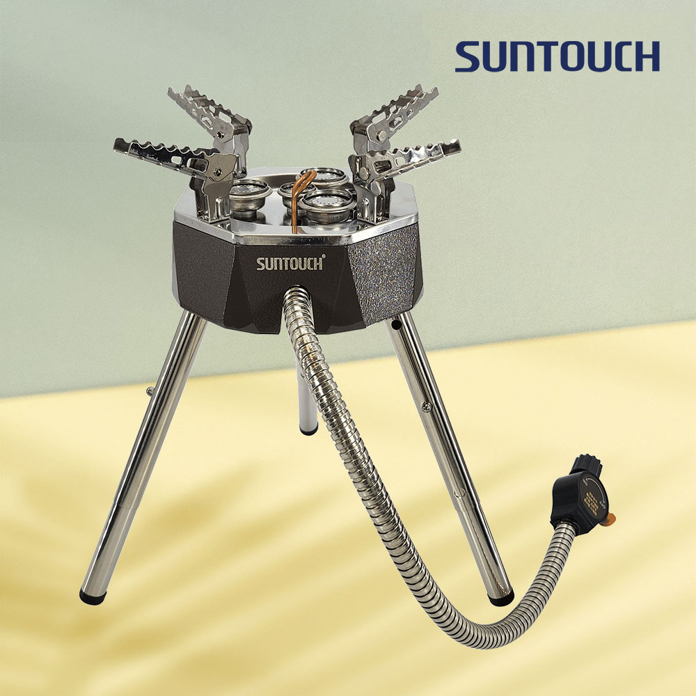 [알림받기 추가할인] 썬터치 통주물바디 고화력 캠핑버너 4&5구 강염버너 그리들버너 다이캐스팅 팔각 ST-DS8F