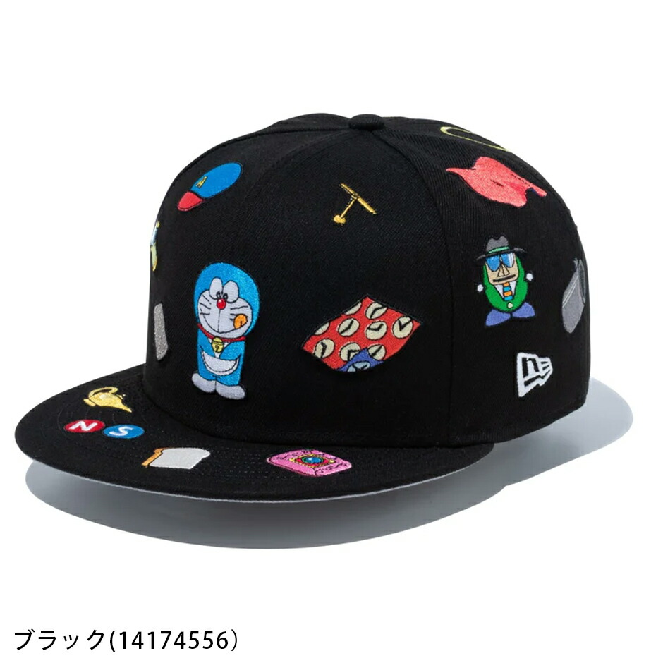 뉴에라 NEW ERA 도라에몽 컬렉션 로고 캡 9FIFTY 14174556 블랙 스톤 - 상세 이미지 2