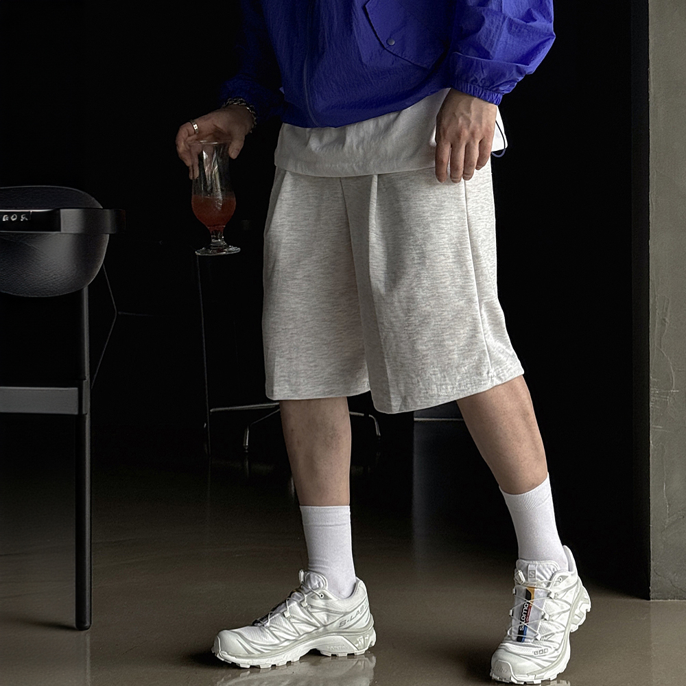 남자버뮤다팬츠 6부반바지 회색반바지 - 상세 이미지 3