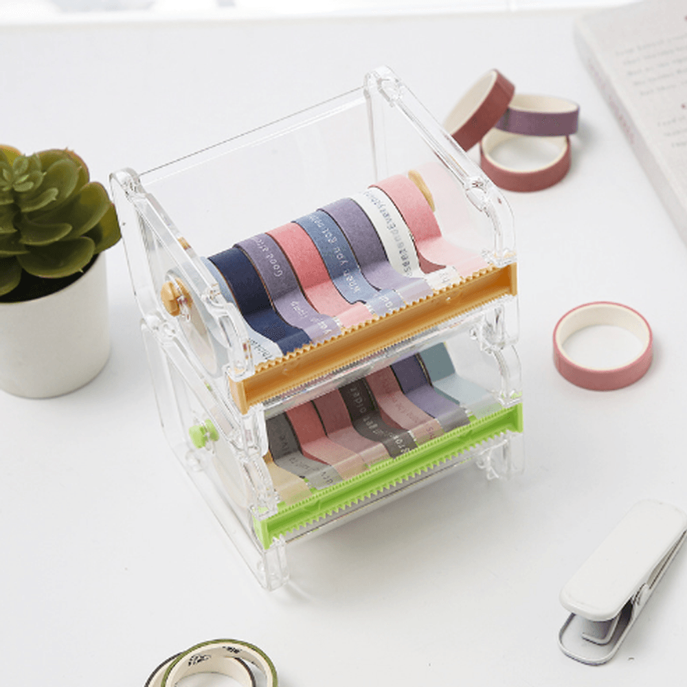 마스킹 테이프 보관함 커터기 멀티 마테 종이 디스펜서 커터 4종 - 상세 이미지 3