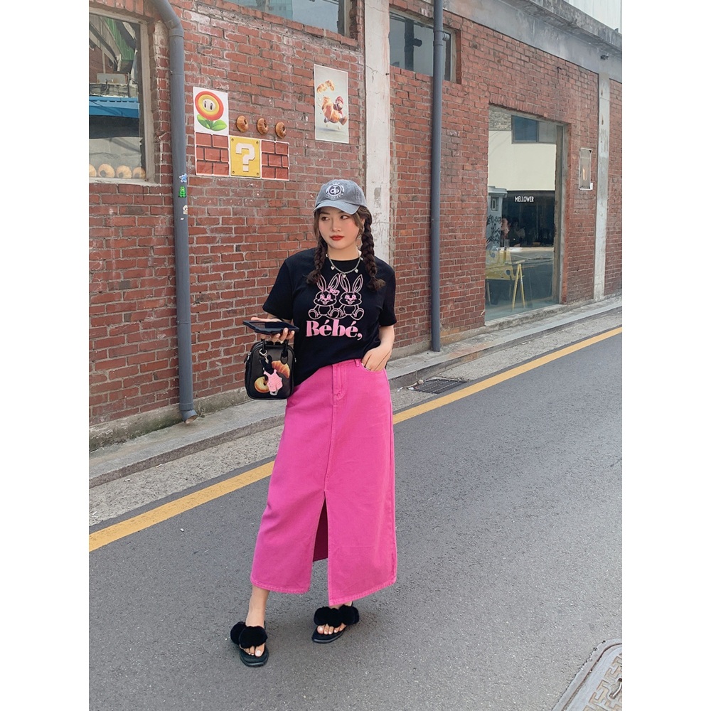 왓츠인마이백 이주빈 티셔츠 데일리 러블리 - 상세 이미지 5