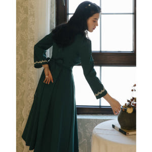 경성의복대여 초록개화기의상 원피스 졸업사진컨셉 스냅촬영 모아악세사리포함 착용 후기 | 사이즈/핏 총정리 - 상품 이미지 3