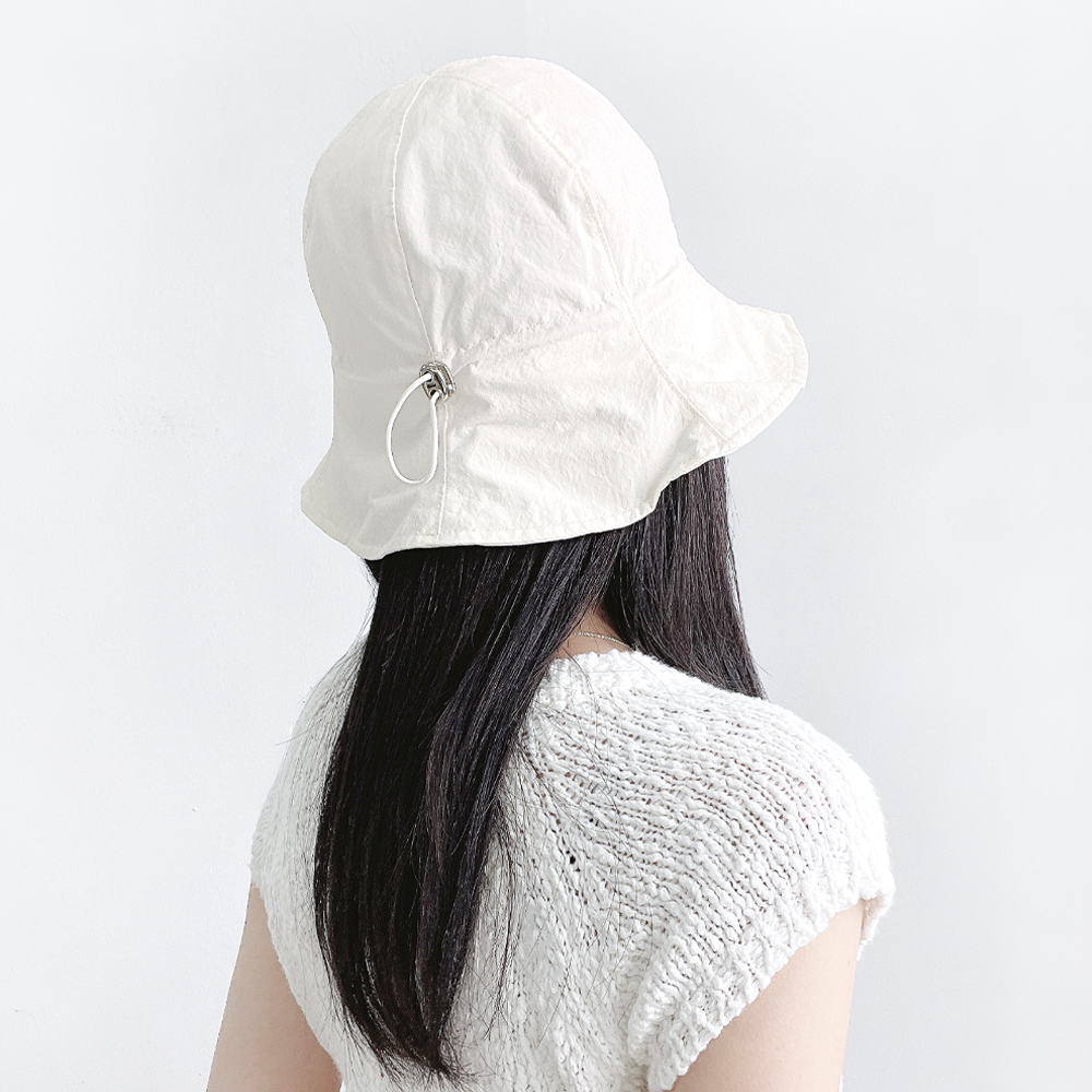 플로피 바스락 쭈리 여성 여름 스토퍼 캠핑 휴양지 벙거지모자 버킷햇