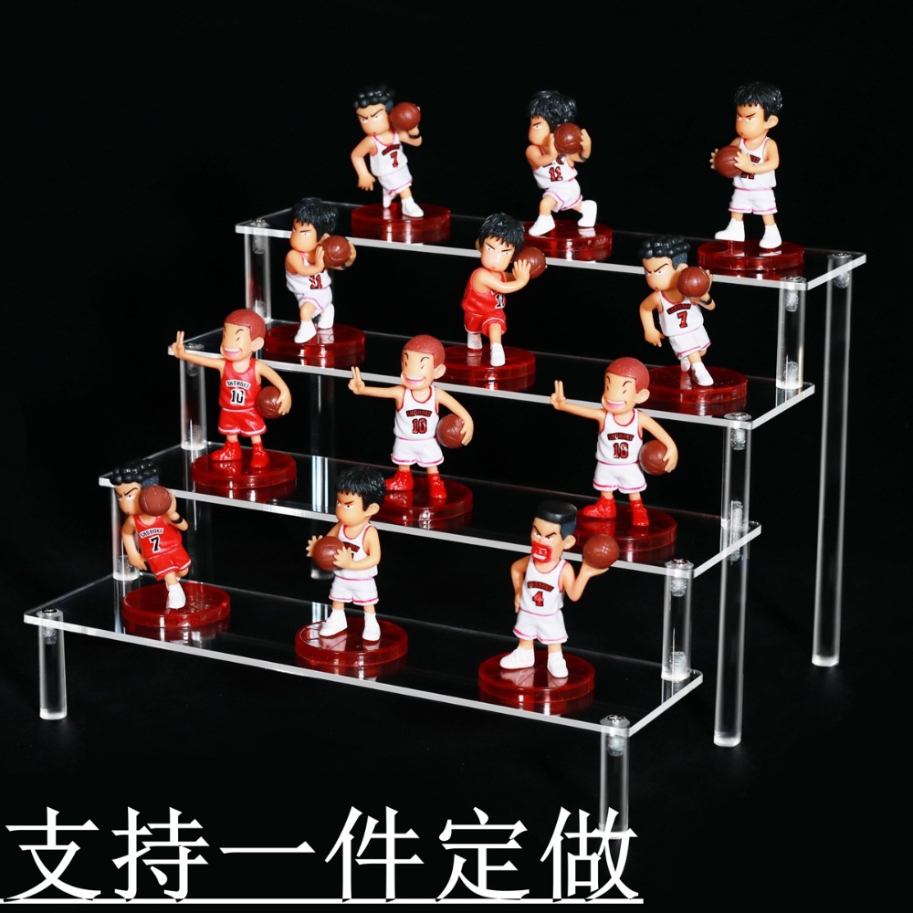 아크릴계단 장식장용 거치대 디스플레이 진열 레고 계단형받침대 투명 진열대 - 상세 이미지 4