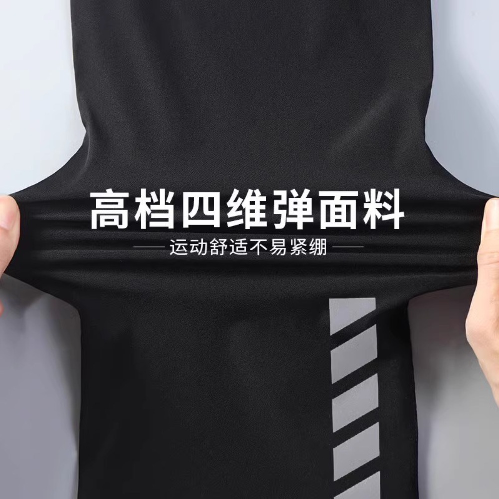 여름 남자 트레이닝복 런닝복 시원한 실크 운동복 - 상세 이미지 3