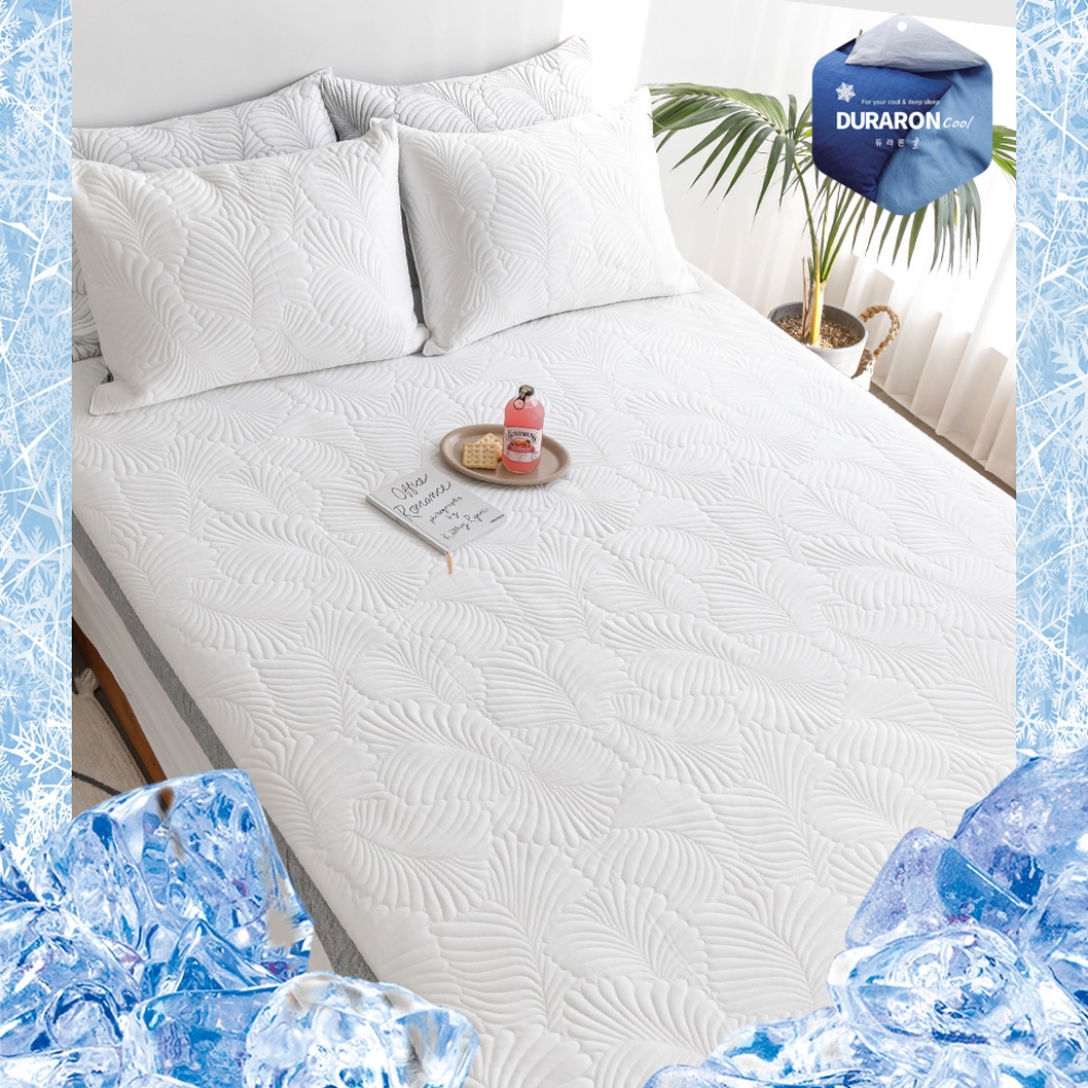 듀라론 쿨매트 냉감 패드 SS 휴비스 국산 시원한 여름 침대패드 고정밴드 슈퍼싱글