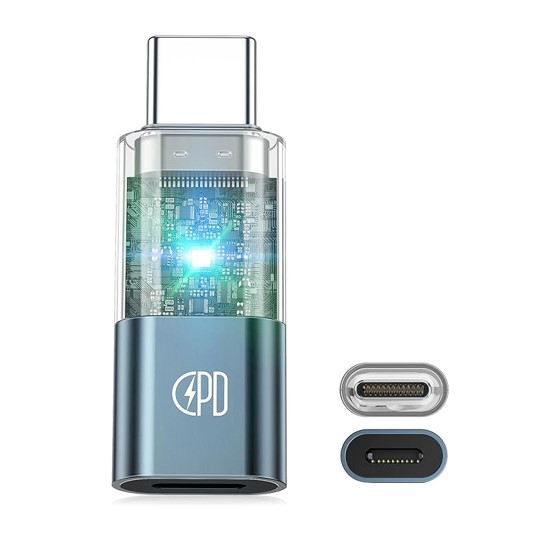 8toC 젠더 30W 급속충전 8핀 라이트닝 to C타입 변환 아이폰15 LED 상태표시 - 상세 이미지 3