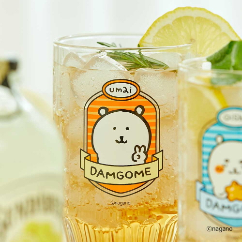 담곰이 하이볼 잔 2P 세트 농담곰 술잔 유리 컵 물컵 식기 캐릭터 굿즈 - 상세 이미지 5