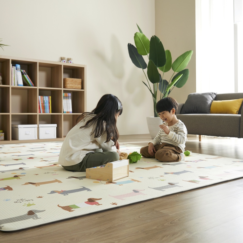 [헬로퍼피 1.5cm]고려화학매트 ECO 놀이방매트 거실매트 200x140x1.5 - 상세 이미지 4
