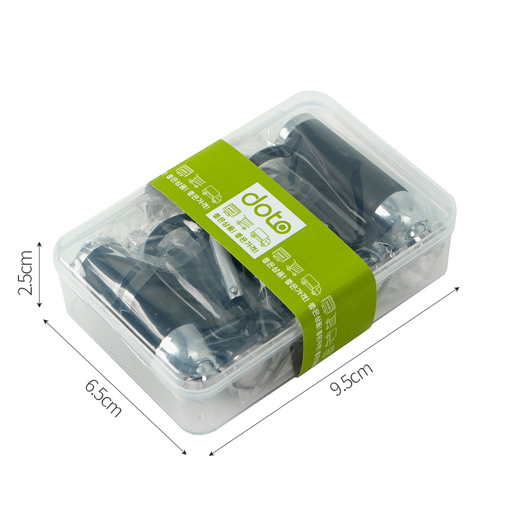 LED 미니 후레쉬 5개세트 카라비너 손전등 / 블랙