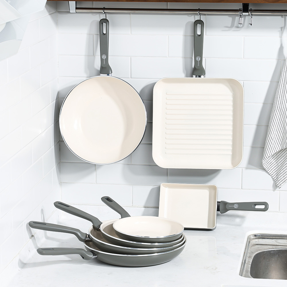 그린팬 멤피스 세라믹 논스틱 코팅 인덕션 프라이팬 7종세트 20+24+28+30cm