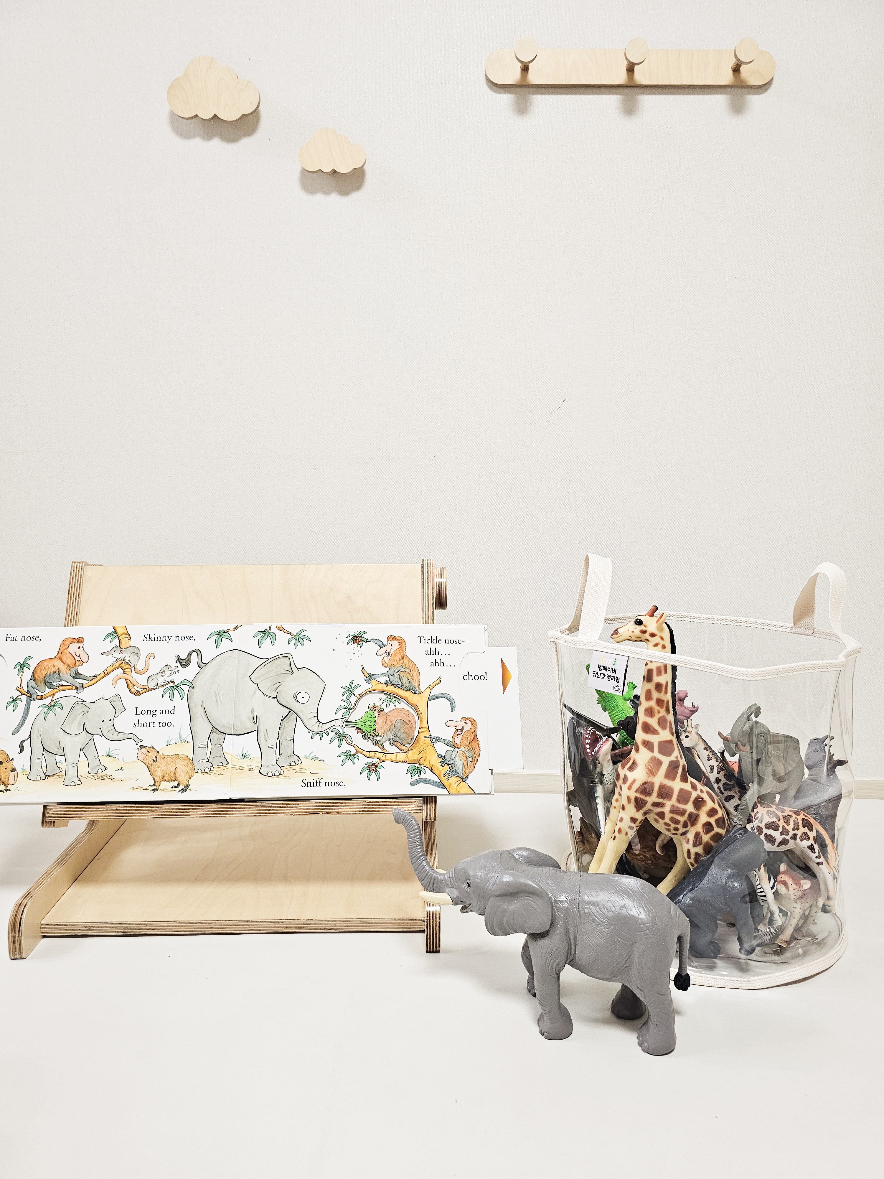 TPU 투명 아기 장난감 정리함 수납장 수납함 원형 S