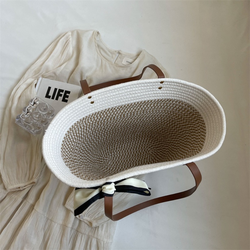 밀짚 쇼퍼백 라탄숄더백 여름 에코백