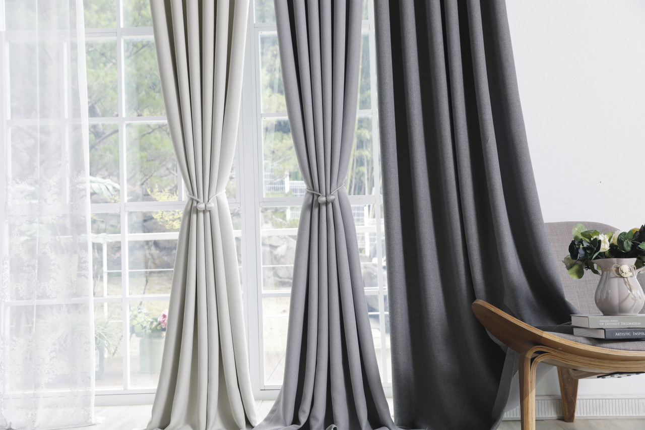 아르일랑 일상 암막 커튼 빛차단율 80% 형상기억 가공 1cm 나비주름 타입 항균 댄디스