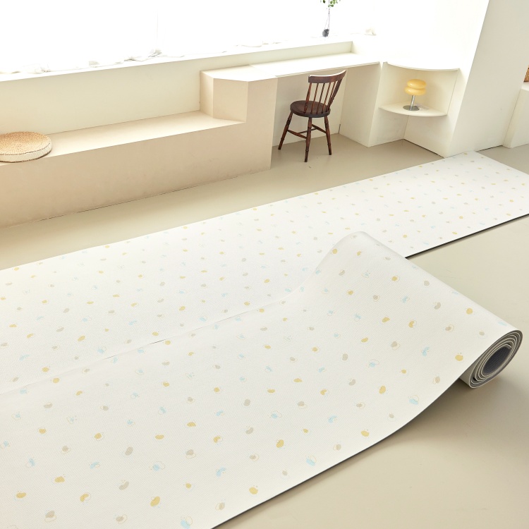 [어도어러블]고려화학매트 잘라쓰는 PVC 거실 롤매트 화이트버즈 110x100x1.5 - 상세 이미지 5