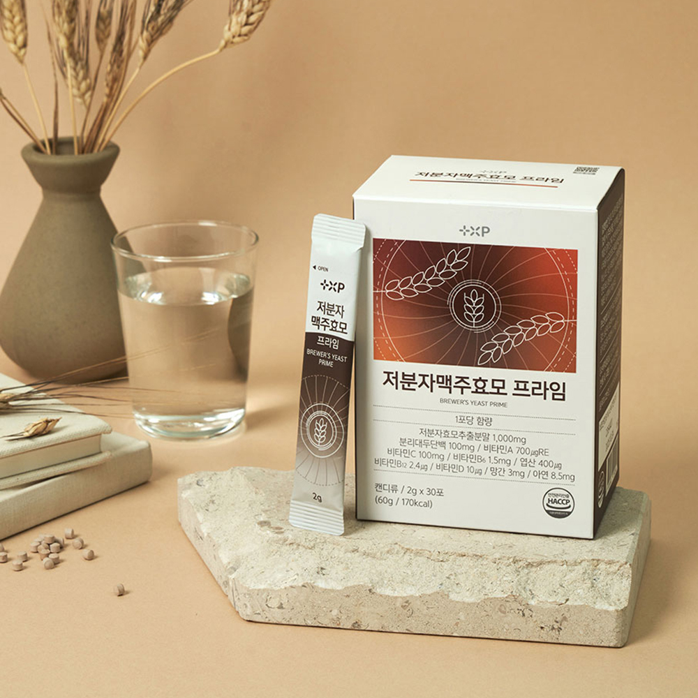저분자맥주효모 프라임 식물성 단백질 비타민 미네랄 30포, 1개