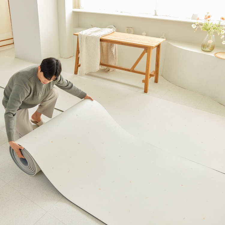 [옐로우하모니]고려화학매트 잘라쓰는 시공 PVC 거실 복도 롤매트 110x100x1.5 - 상세 이미지 5