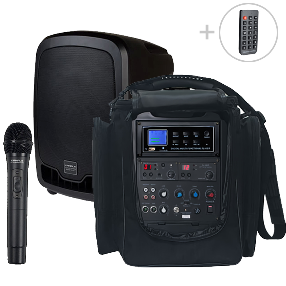 카날스 AT-115BN 이동식앰프 스피커 핸드 마이크 충전식 행사용 야외용 휴대용앰프