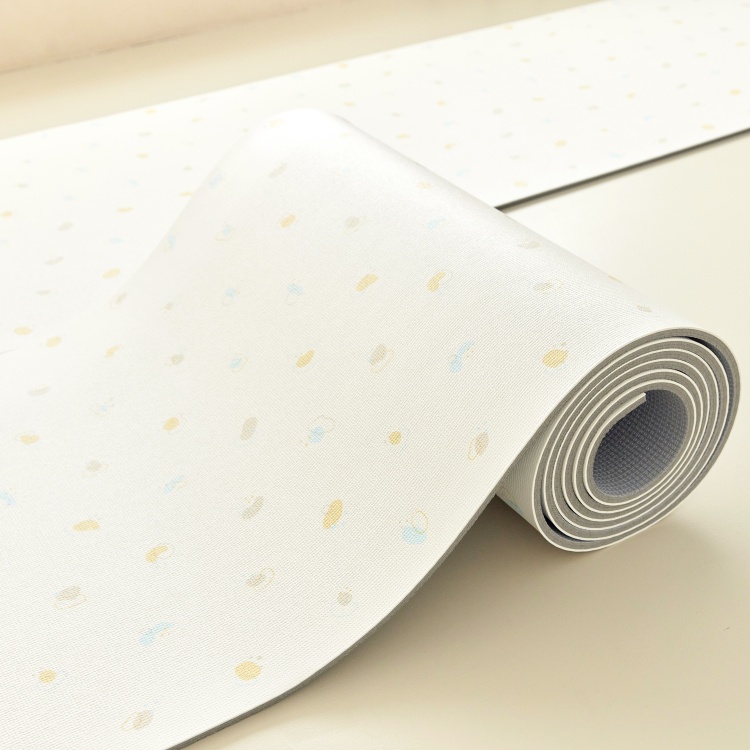 [어도어러블]고려화학매트 잘라쓰는 PVC 거실 롤매트 화이트버즈 110x100x1.5 - 상세 이미지 3