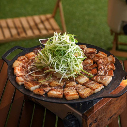 800도씨 아리수 전골 그리들 L 33cm 깊은 대형 코팅그리들 경량 주물 불판