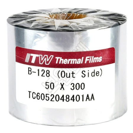 ITW B-128 50mmX300m 왁스레진리본 유포라벨 전용