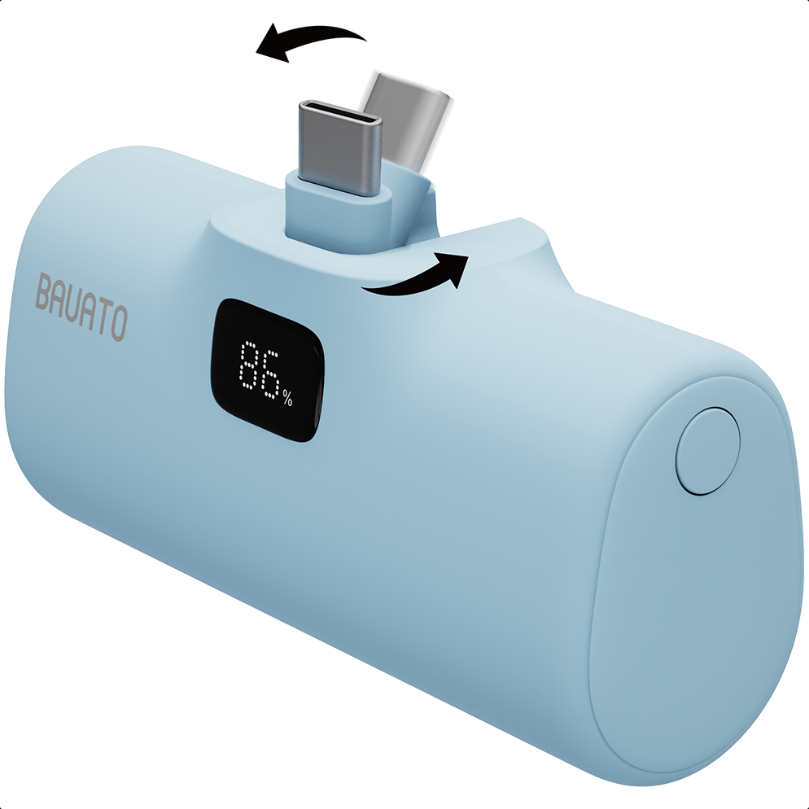 비행기 기내 보조배터리 기내반입 미니 도킹형 보조배터리 5000 휴대용