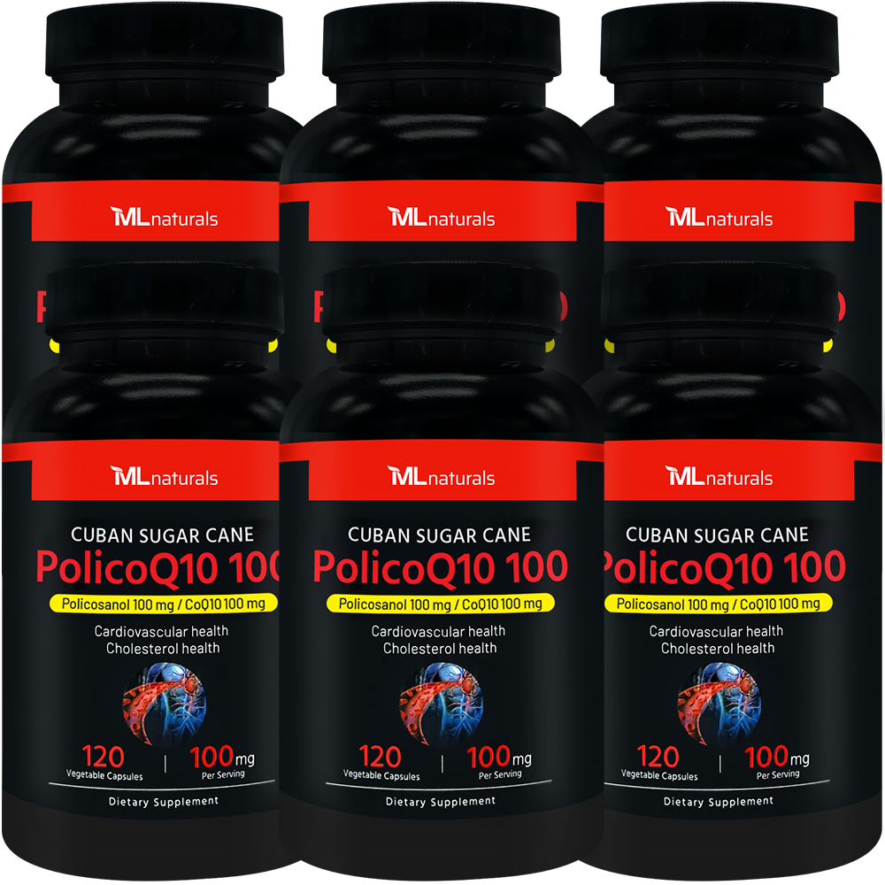 마이라이프내추럴스 쿠바산 사탕수수 폴리코큐텐 PolicoQ10 100mg 120캡슐, 6개 제품 이미지