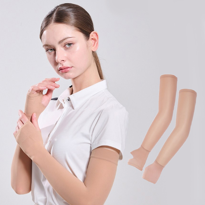 자외선차단 골프 쉘론  팔토시 스포츠 손등 손가락 암슬리브 쿨토시 자전거 등산 낚시 테니스 2매 X 2세트