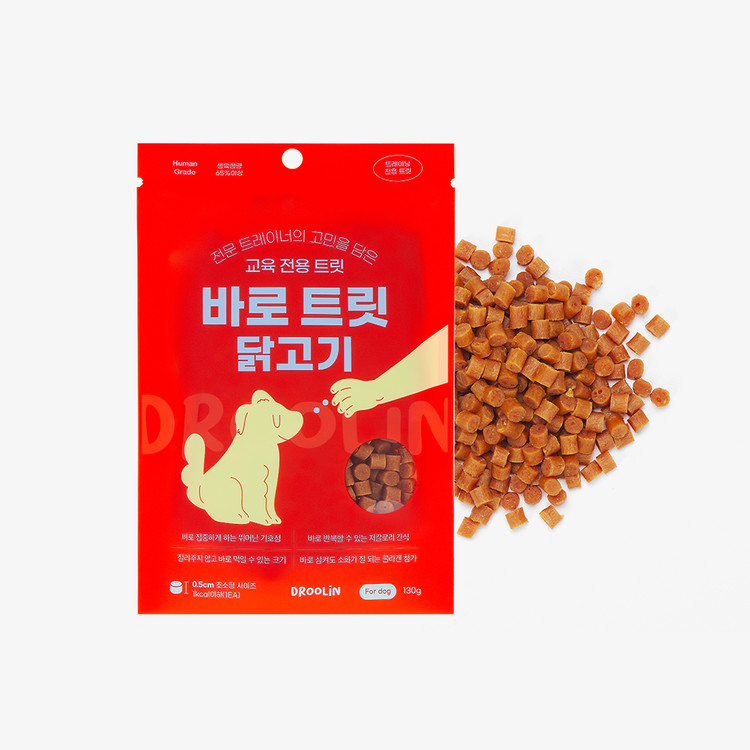 강아지 노즈워크 훈련 간식 드룰린 바로트릿 황태 130g - 상세 이미지 3