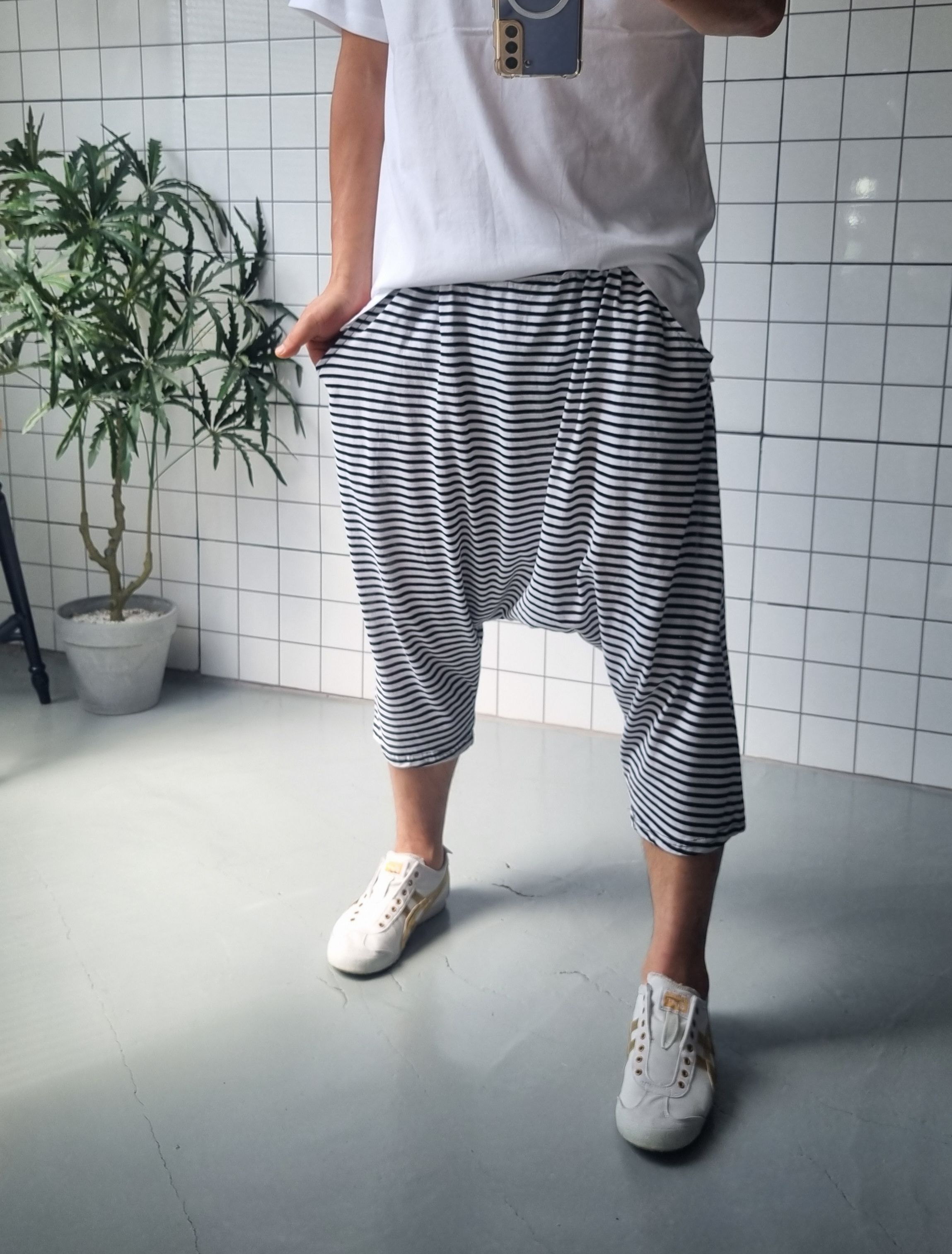 (무배)망고땡 여름 스판 7부 데일리 배기바지 - 상세 이미지 2