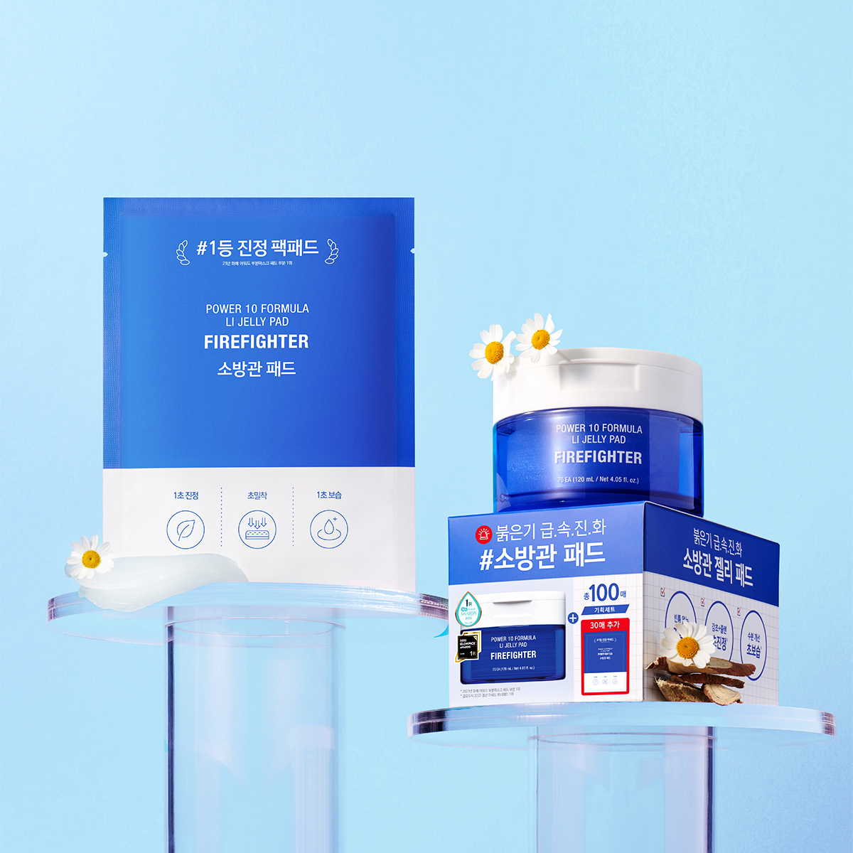 [즉각쿨링💦] [기획세트] 잇츠스킨 파워10 감초줄렌 젤리패드 리필 기획세트 (70매+30매) - 상세 이미지 3