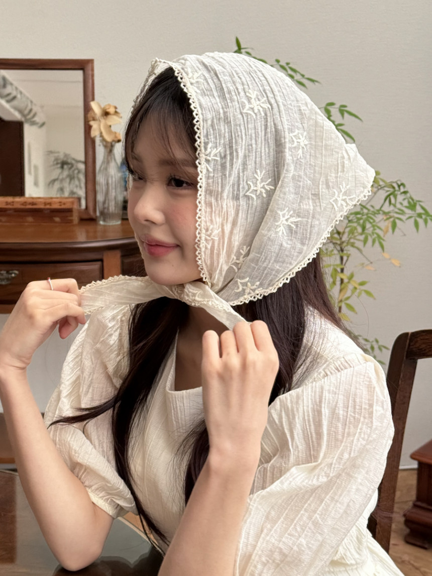 [❤당일출고❤14종] 코티지코어 여름 헤어 두건 반다나 삼각 스카프 모음 *2개이상 구매시 할인 상세 이미지 189