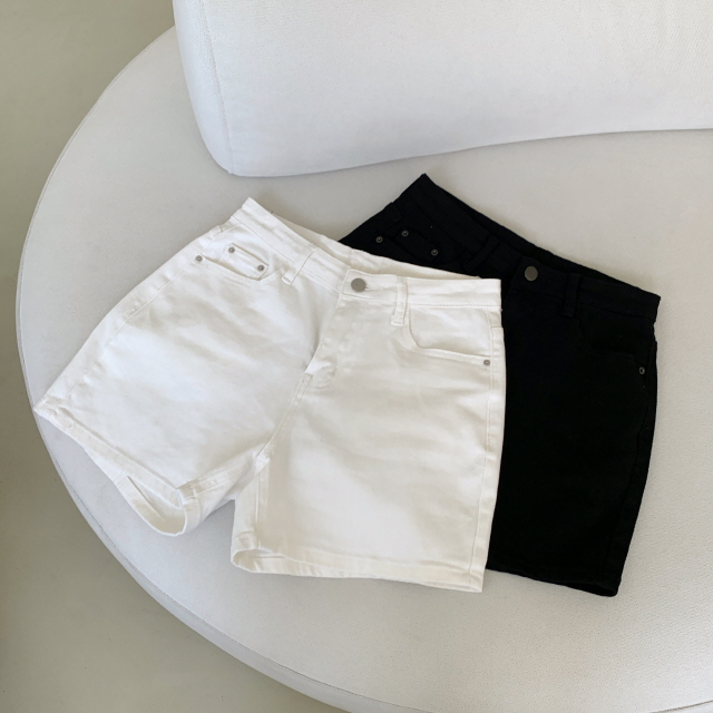 [착붙핏!/여름데일리🌴] 랜치 쫀쫀 하이웨스트 쿨 여름 스판 코튼 면 반바지 숏팬츠 상세 이미지 38