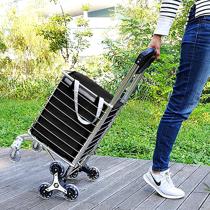 장바구니 카트 시장 바구니 캐리어 접이식 핸드 카트 손수레 고급형