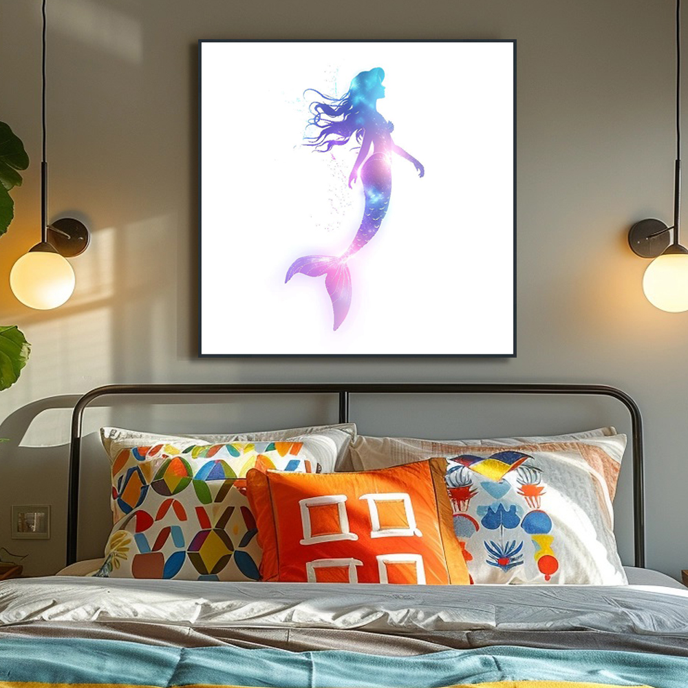 꿈속의 바다 45cm x 45cm 무광화이트 알루미늄액자 바다그림 풍경화 - 상세 이미지 3