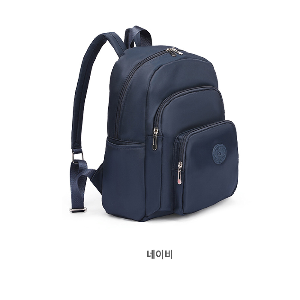 여대생 대학생 미디움 백팩 50대 중년여성 엄마 나들이 외출 가벼운 캐주얼 백팩 메는가방 - 상세 이미지 5