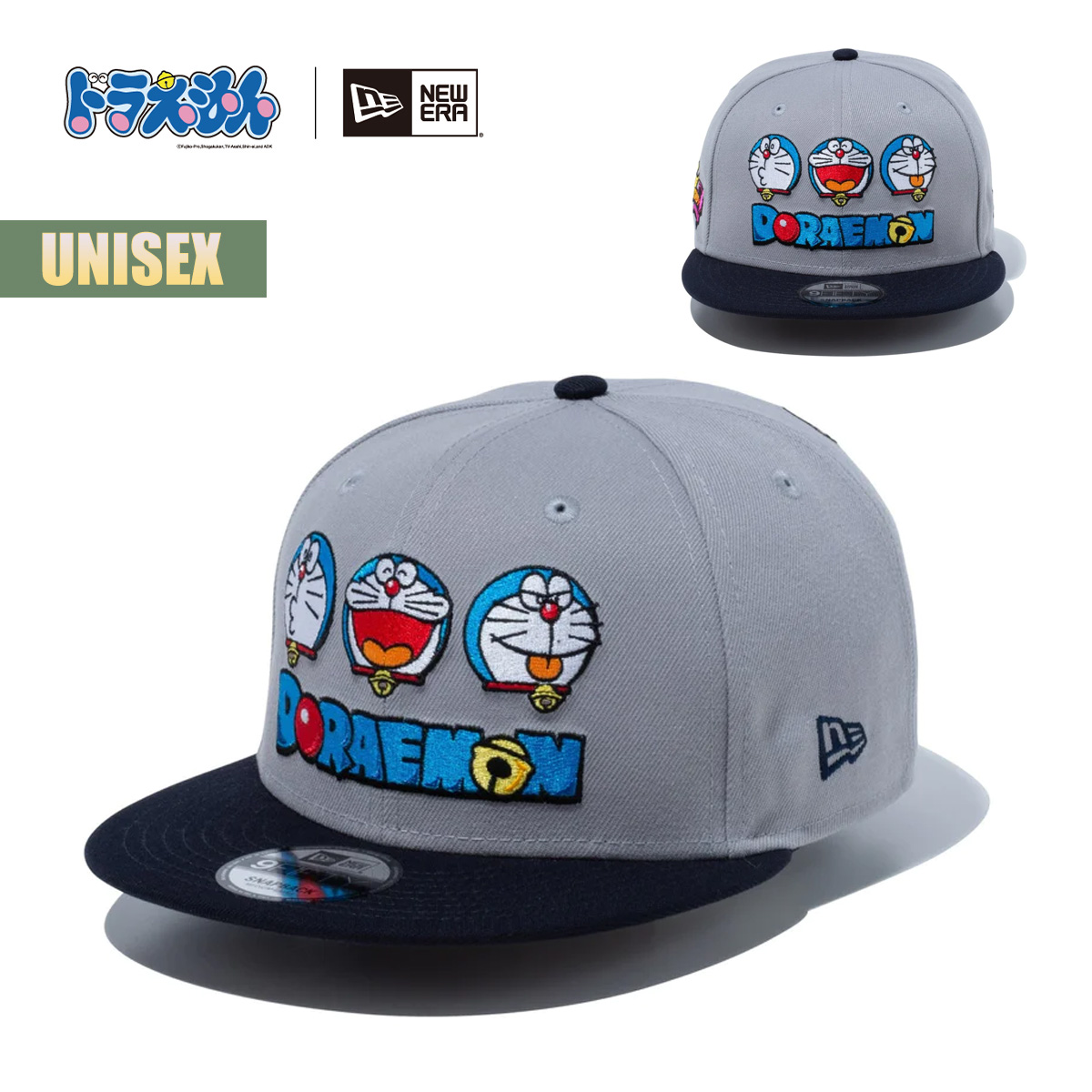 뉴에라 NewEra 9FIFTY 도라에몽 캐릭터 남녀공용 스냅백 모자 639928 - 상품 이미지