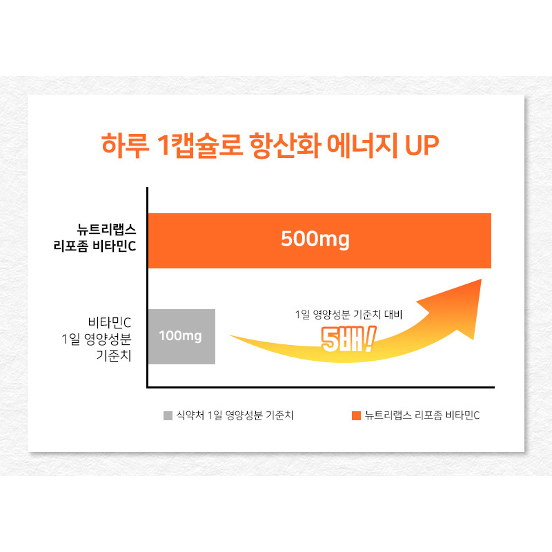 리포좀 비타민C 공복섭취 가능 체내 흡수율 좋은 비타민씨 비타민D 식물성 캡슐 - 상세 이미지 5