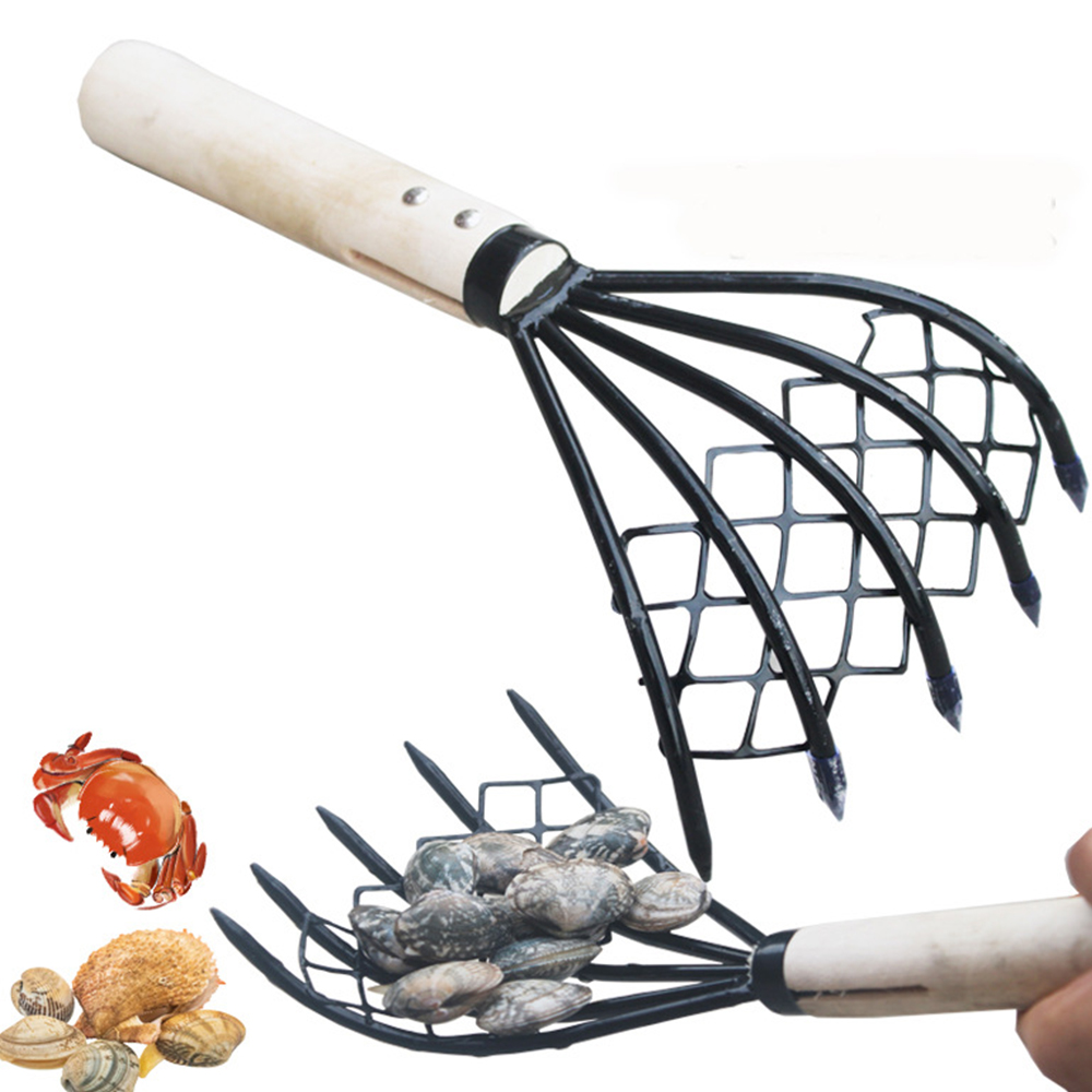 조개 잡이 갈퀴 망사형 소형 바지락 갯벌 체험 도구 조개잡이 해루질 호미 흙 갈고리 캐기 잡이 장비