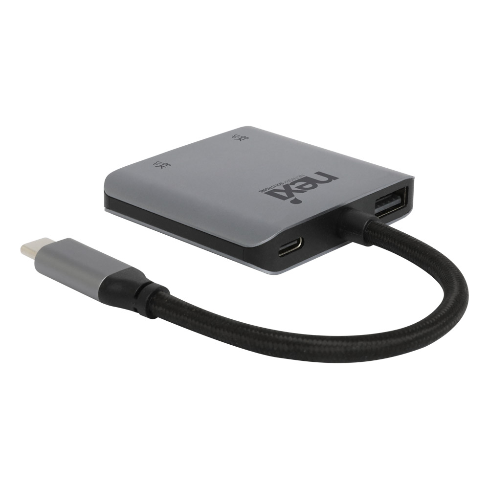 넥시 DP 1.4 분배기 C타입 썬더볼트 확장 8K 60Hz 듀얼모니터 노트북 PD충전 이미지 4