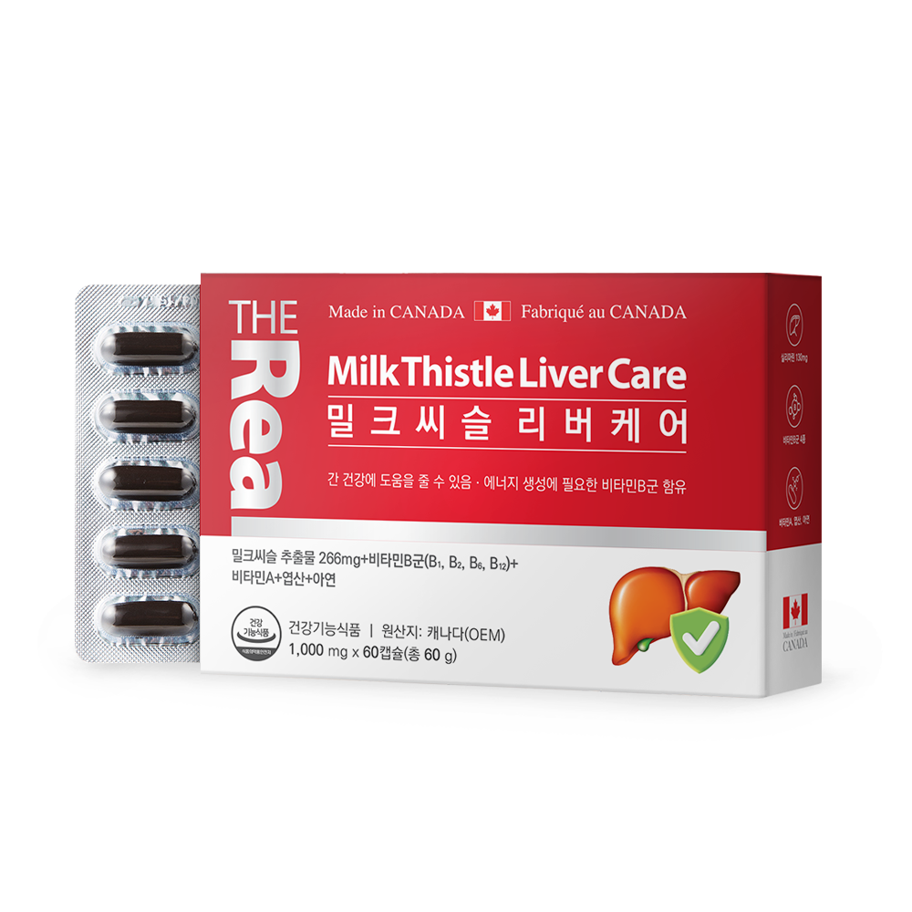 더리얼 밀크씨슬 리버케어 60캡슐, 1개 - 상세 이미지 2