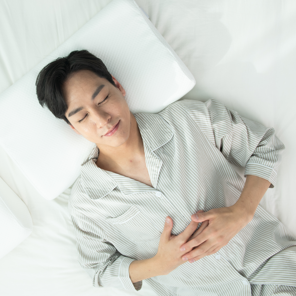 [병원 사용]밀라 낮은 냉감 경추베개 거북목 입문자용 닥터로우 화이트, 1개