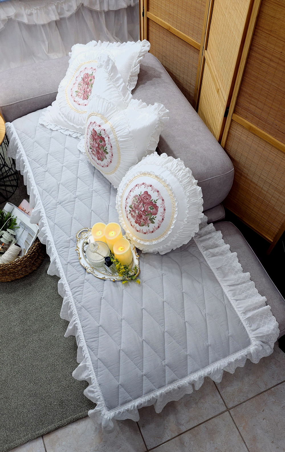 쇼파패드 4인용 6인용 3인용 돌쇼파패드 매트 소파커버제작 다이아